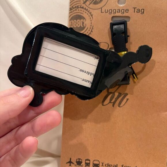 Disney Santa Pooh & Piglet 3D Silicone Luggage Tag Backpack Bag Identifier NWT - Picture 4 of 5